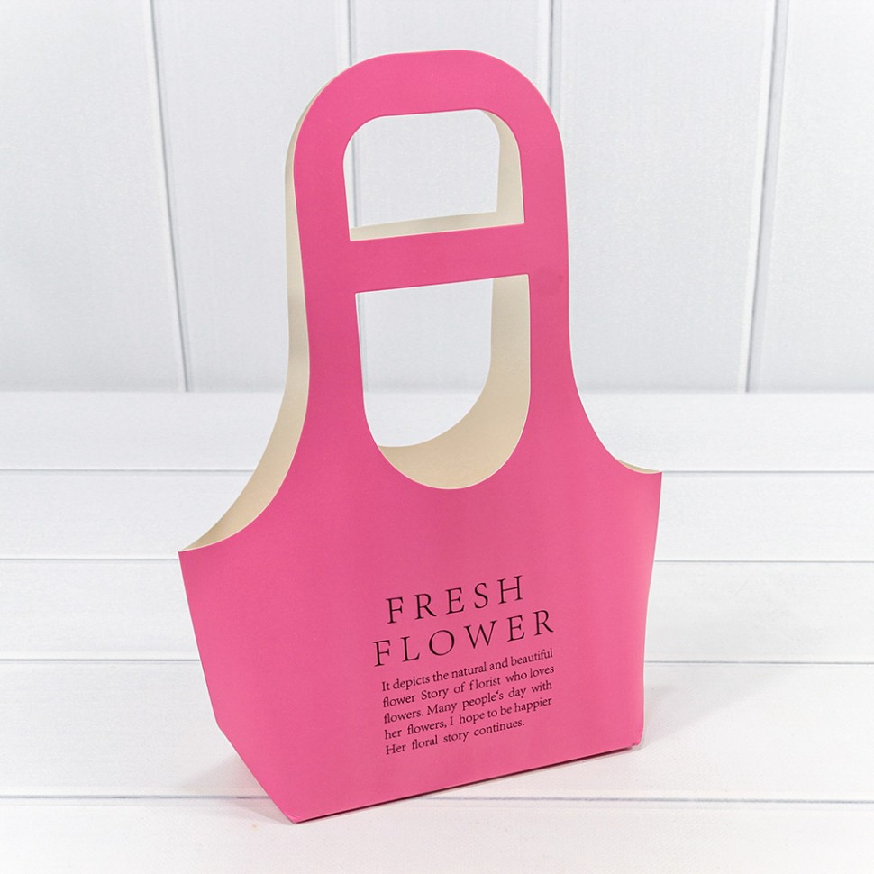Пакет подарочный "Fresh Flower" Лиловый 17*32*7,5