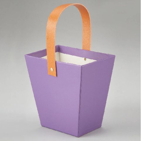 Коробка под цветы 13,1x9х11Н см, 1шт., фиолетовый