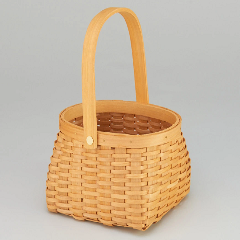 Корзина плетеная (секвойя), 17,5х15х11,5 см, 1 шт., медовый