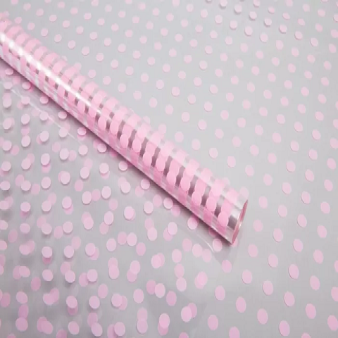 Пленка цветная Бисер 70см розовый