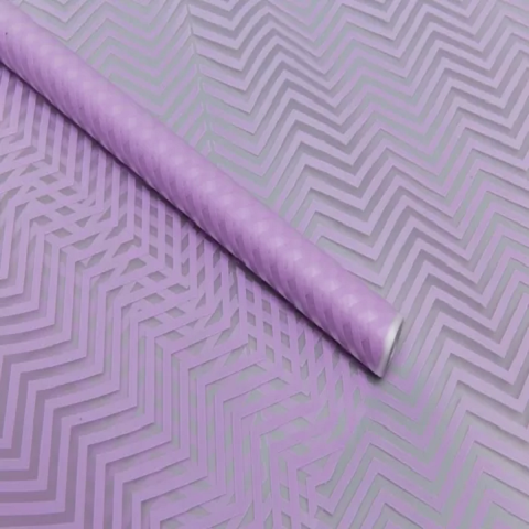 Пленка матовая Зигзаг 70смх10м сиреневый