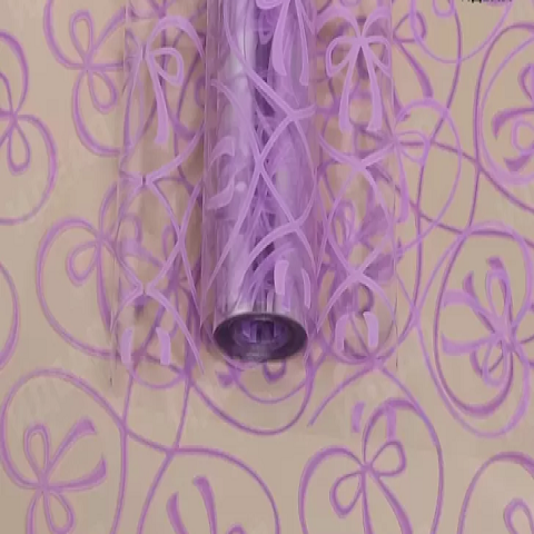 Пленка цветная 60см Бантики сиреневый светлый