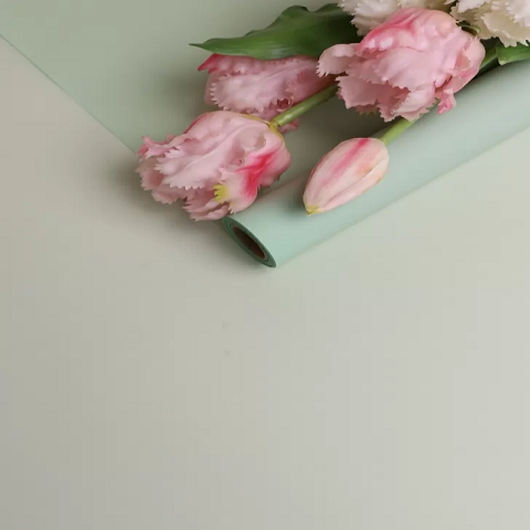 Пленка матовая 40мкм 58см х 10м Воздух морская волна