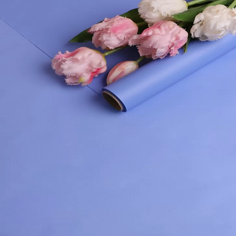 Пленка матовая 60см х 10м на втулке лаванда