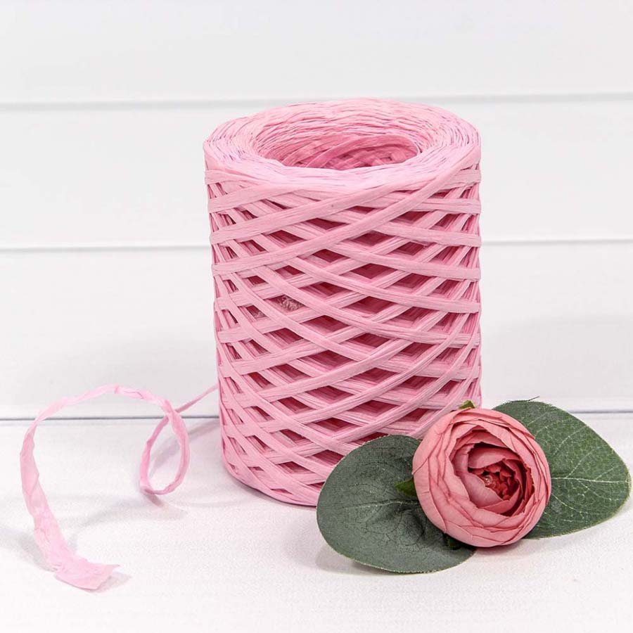 РАФИЯ БУМАЖНАЯ 150М РОЗОВЫЙ