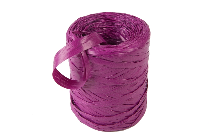 Рафия синтетическая 200 м PL 22 малиновая