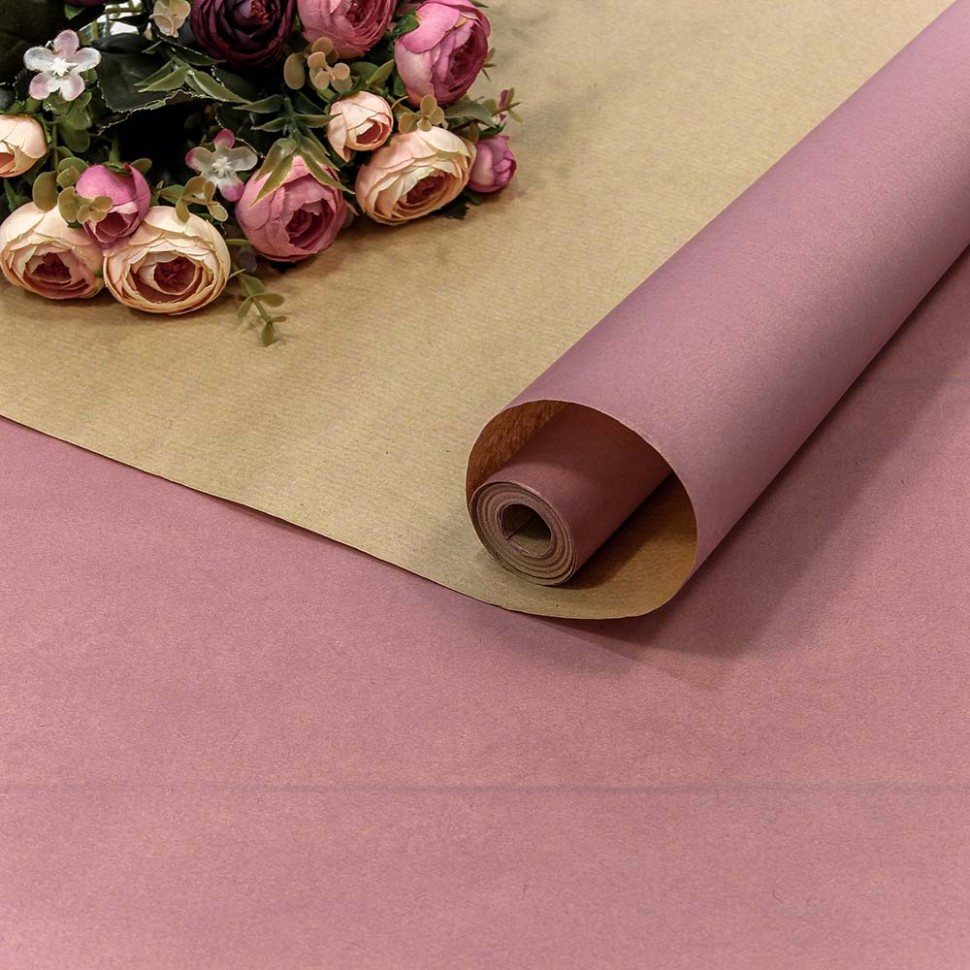 Бумага крафт 0,7*10м Верже 40г лавандовый