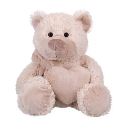 Игрушка мягконабивная ТМ "Relana" Мишка с бантом + сердцем, 18 см, в/п 18*10*10 см
