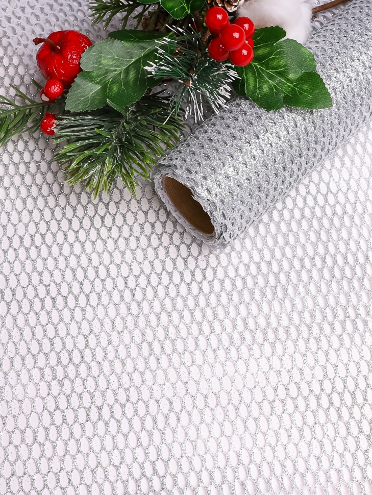 Сетка Соты 48 х 5 ярд серебро