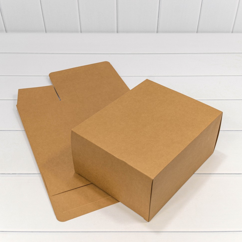 Коробка Прямоугольная 25*20*12 сборная Крафт