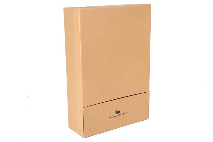 Коробка для цветов Прямоугольная 39*25*9 см бежевый