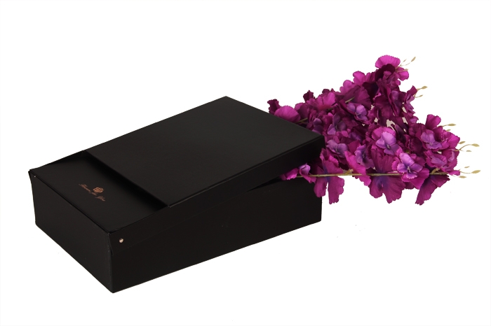 Коробка для цветов Прямоугольная 39*25*9 см черный
