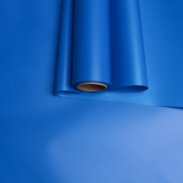 Пленка матовая  Пастель 58см х 10м на втулке, синий классик.