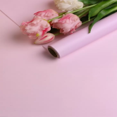 Пленка матовая 60см х 10м  на втулке сиреневый жемчуг