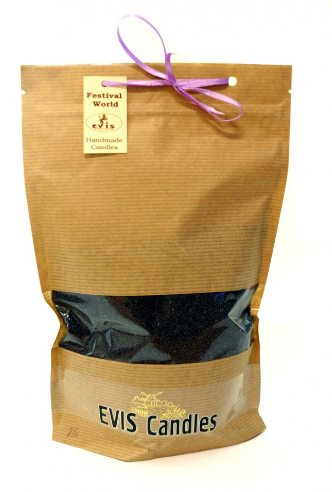 СВЕЧА НАСЫПНАЯ В ГРАНУЛАХ В ДОЙ-ПАКЕ С 12 ФИТИЛЯМИ 360 Г ГРАФИТОВЫЙ