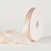 Лента атласная полиэстер 2,5см*80 ярдов, бежево-розовый (5шт./упак.)