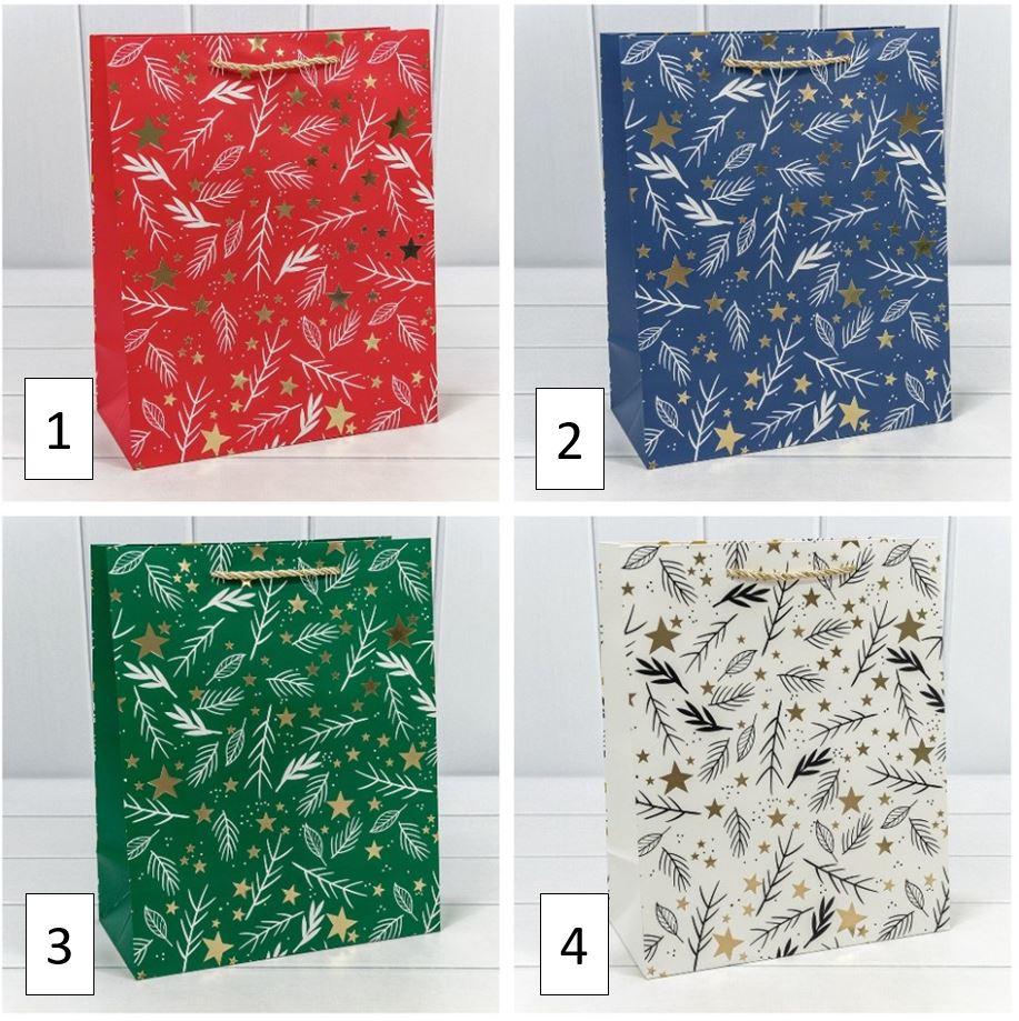 Пакет подарочный "Новый год" (микс 433) 26*32*13