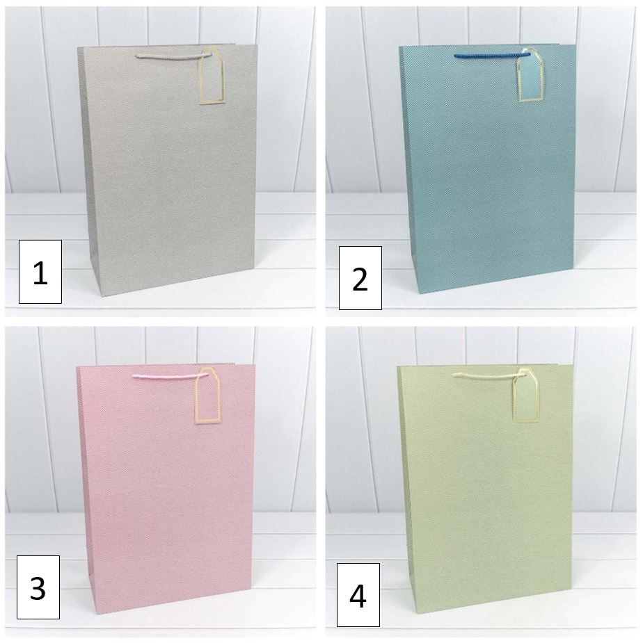 Пакет подарочный "Зигзаги" (микс) 32*45*15