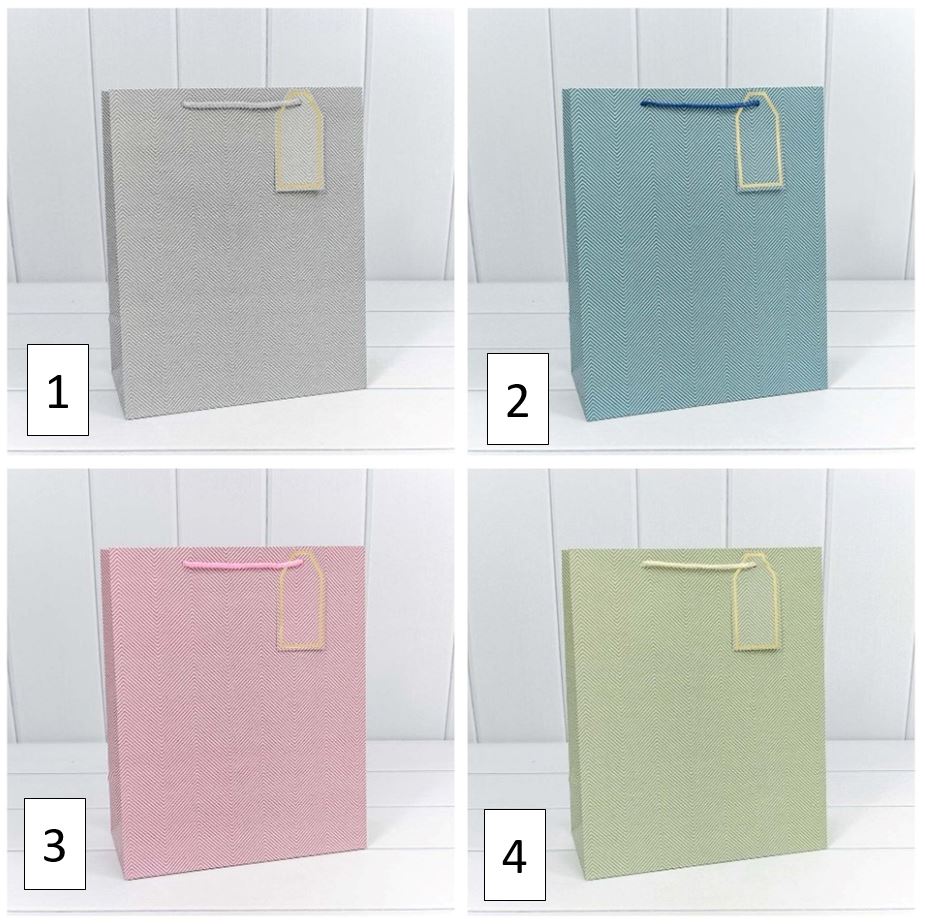 Пакет подарочный "Зигзаги" (микс) 26*32*13