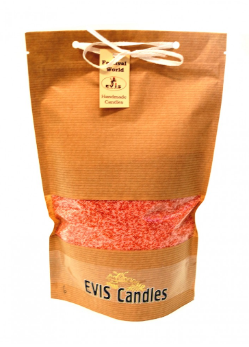 СВЕЧА НАСЫПНАЯ В ГРАНУЛАХ В ДОЙ-ПАКЕ С 12 ФИТИЛЯМИ 360 Г ТЕРРАКОТ+БЕЛЫЙ