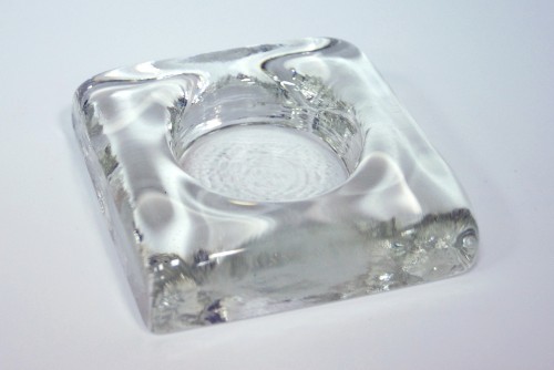 Подсвечник квадратный с углублением под свечу D-50mm