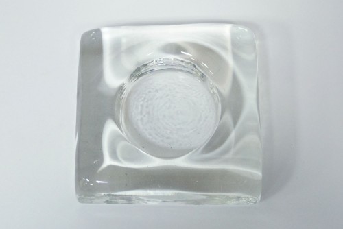 Подсвечник квадратный с углублением под свечу D-50mm