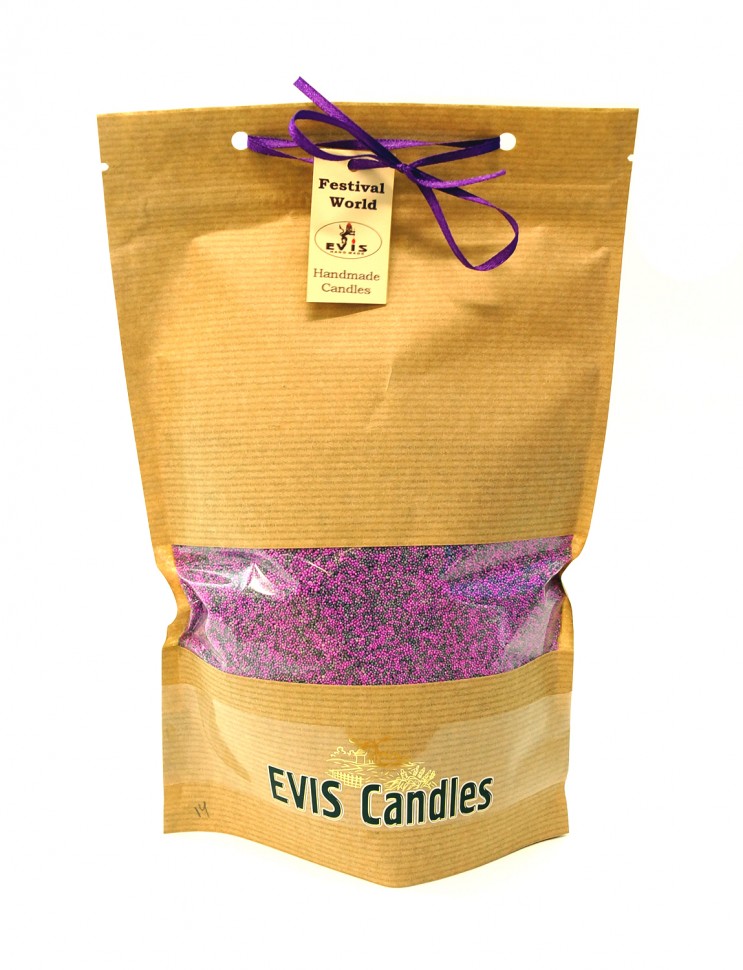 СВЕЧА НАСЫПНАЯ В ГРАНУЛАХ В ДОЙ-ПАКЕ С 12 ФИТИЛЯМИ 360 Г БАРБИ-СЕРЫЙ