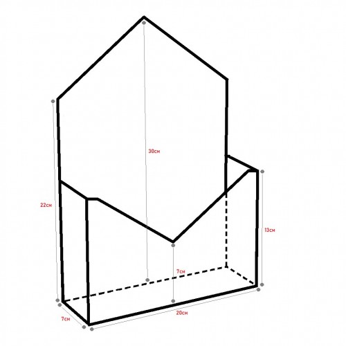 КОРОБКА "КОНВЕРТ" 20*30*7 СМ СИРЕНЕВЫЙ