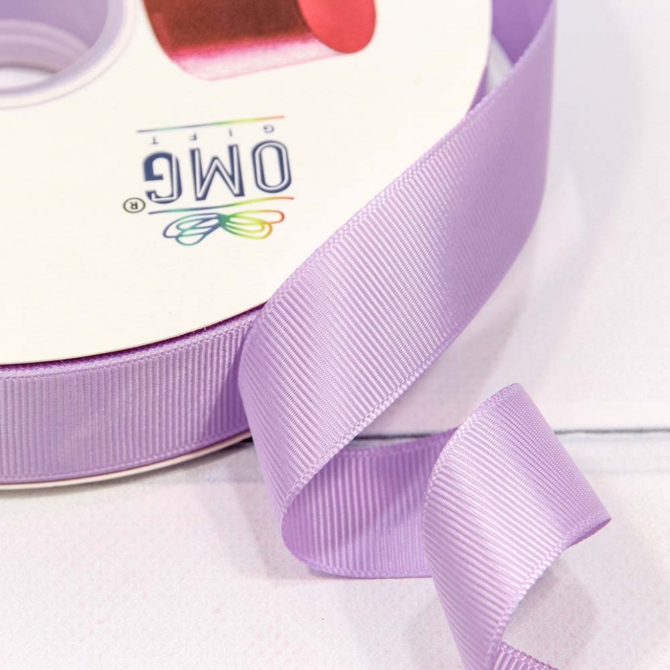 Лента Репсовая 2,5см*100ярд Сиреневый