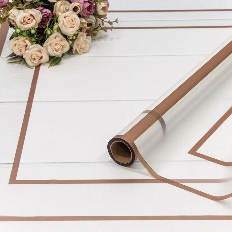 ПЛЁНКА 0,58*10М МАТОВАЯ "КВАДРАТЫ" 50МКМ БЕЛЫЙ