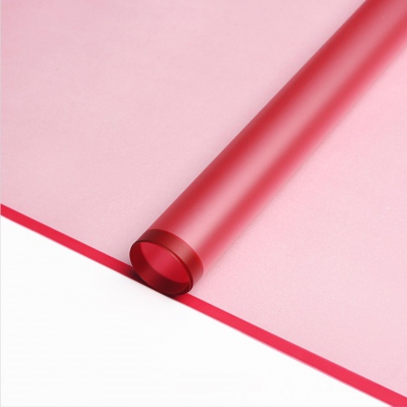 Упак. материал "Листовая пленка с каймой", 58 х 58 см, 20 листов/упак., красный