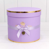 Коробки Цилиндр Набор 1/5 22,5*19,5 "Flowers for you" Сиреневый