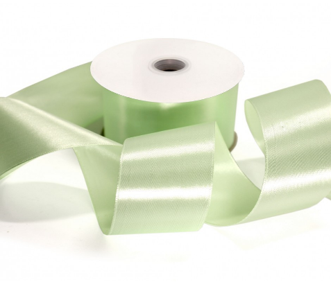 ЛЕНТА АТЛАСНАЯ САТИН 5 СМ*50 ЯРД СВЕТЛО-САЛАТОВЫЙ