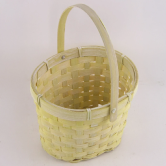 Корзина плетеная (бамбук), D19х14,5xH11 НН21 см, светло-желтый