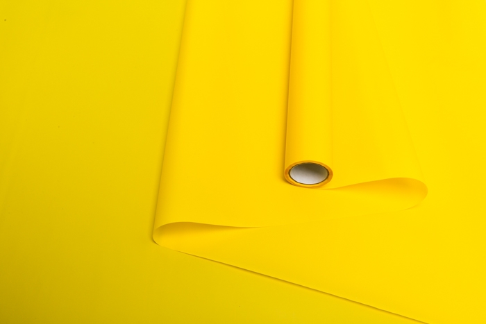 Пленка матовая 60 см × 10 м на втулке лимон