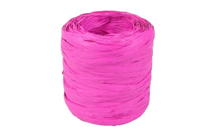 Рафия синтетическая 200 м PL 16 ярко-розовая