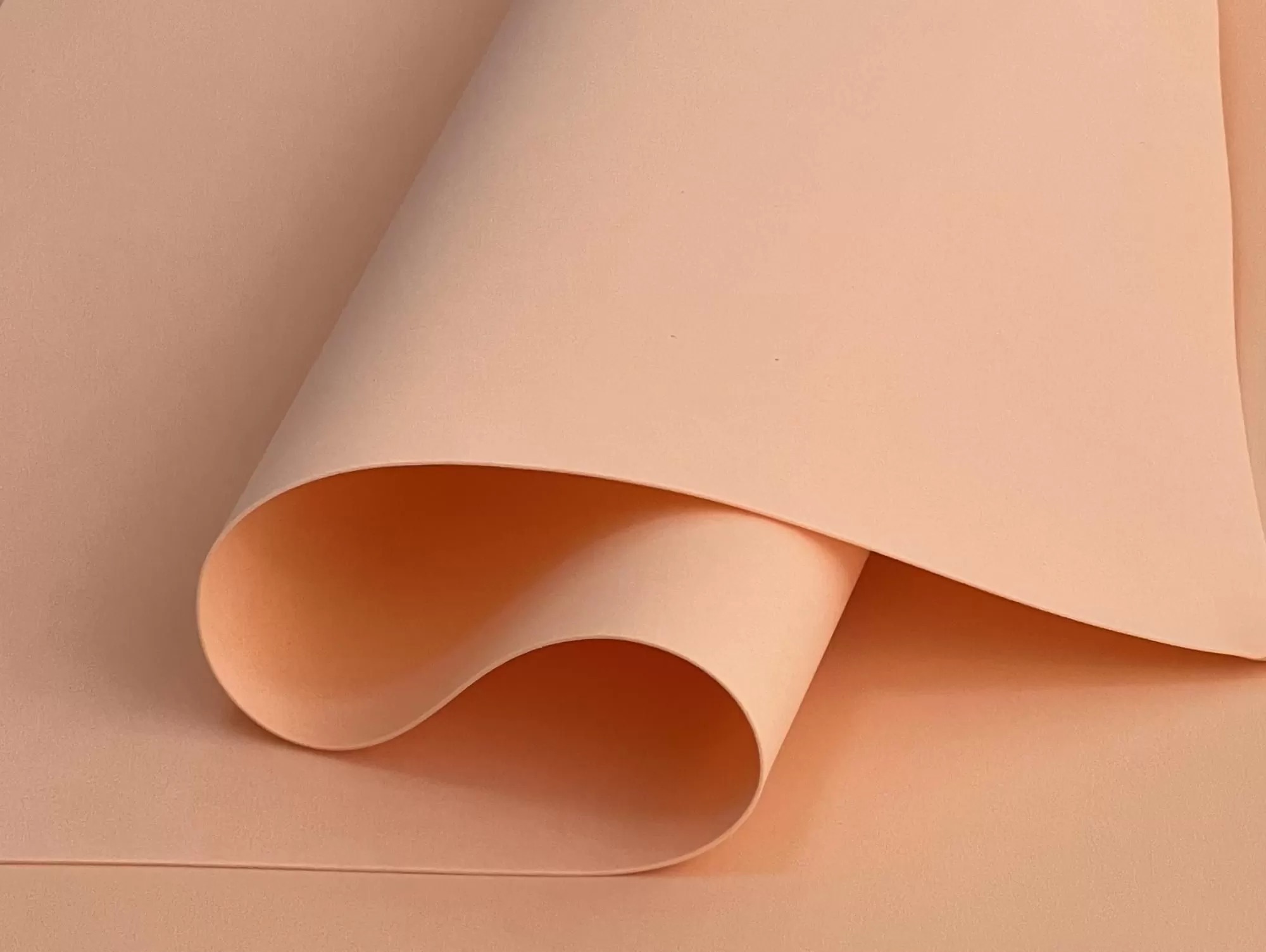 Китайский фоамиран "Зефир" 1 мм. 60 х 70 см. 10 лист./упак, персиковый пух