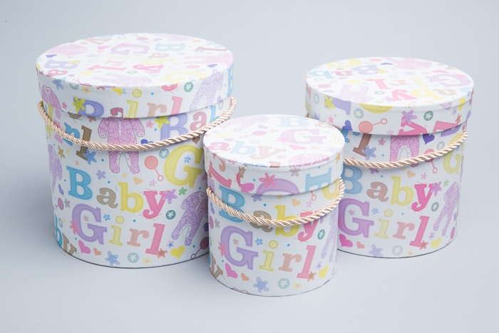 Коробка цилиндр набор 3 шт 18,3*17,2 см 9144-814-66