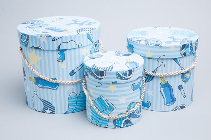 Коробка цилиндр набор 3 шт 18,3 × 17,2 см 9144-814-77