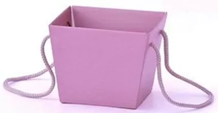 Коробка для цветов "Премиум" 11,8 х 15,4 х 12,5 см, розово-фиолетовый