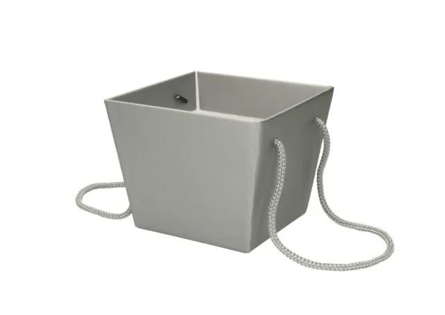 Коробка для цветов "Премиум" 11,8 × 15,4 × 12,5 см, серебро