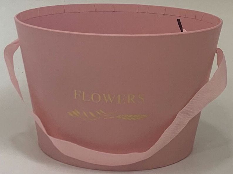 Коробка под цветы 20,2x12,5см, 1 шт., св.розовый