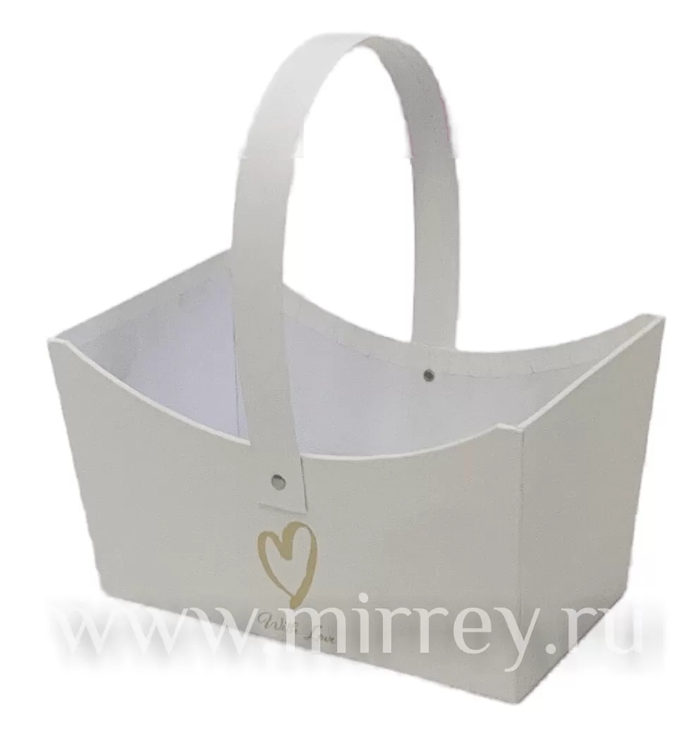 Коробка под цветы 20x12.7x11см, белый