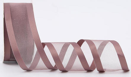 Лента декоративная "Кант", полиэстер, 25 мм х 20 ярд., дымчато-лиловый