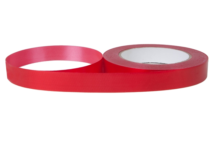 Лента простая 2/50 однотонная гладкая РД красная