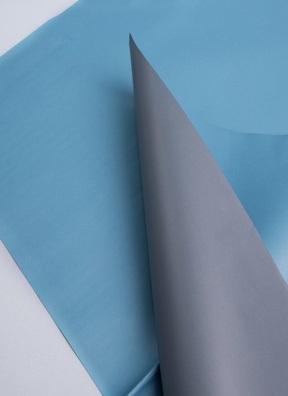 Пленка матовая 58 × 58 см 10 лист 65 мкм двухсторонняя серо-голубой/графит