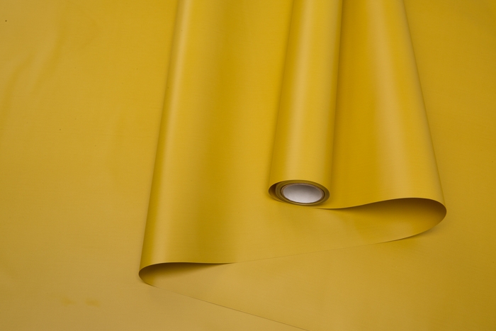 Пленка матовая Пастель 58 см × 10 м РЦ на втулке, горчица РЦ