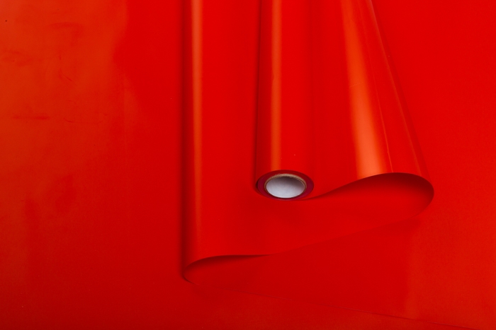 Пленка матовая Пастель 58 см × 10 м РЦ на втулке, красный РЦ