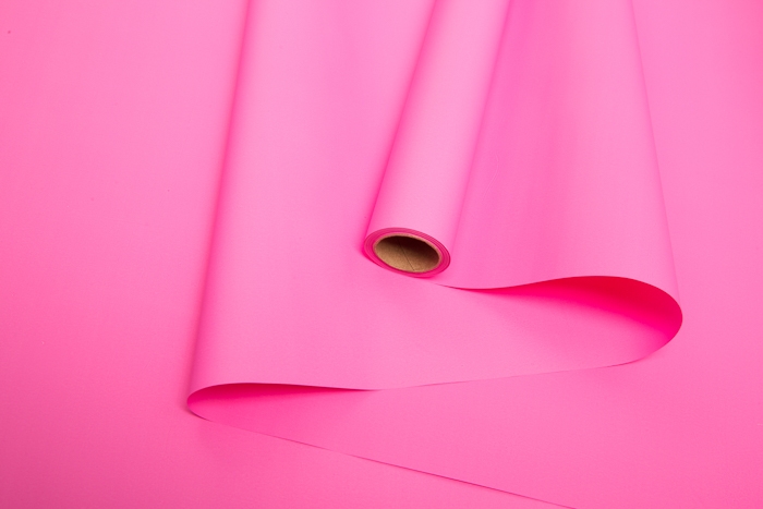 Пленка матовая Пастель 58 см × 10 м на втулке, розовый яркий РЦ