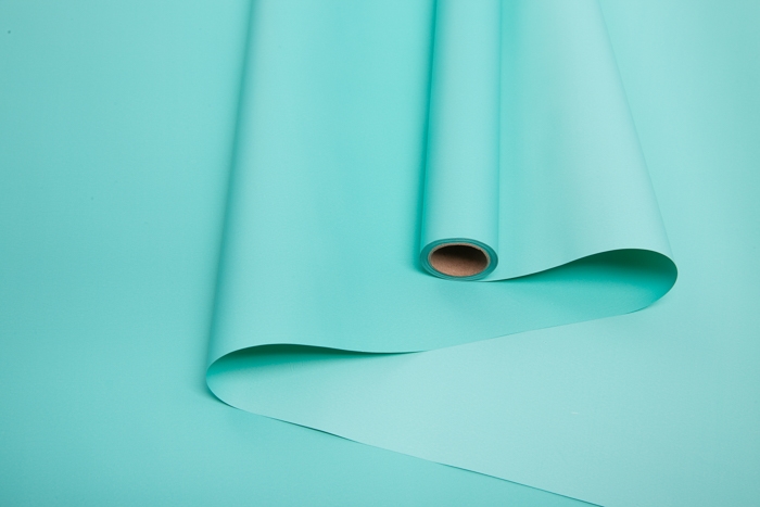 Пленка матовая Пастель 58 см × 10 м на втулке, тиффани